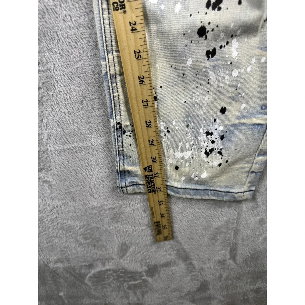 Rockstar Original Jeans Mens 40x30 Blue Distressed Skinny Denim RSM200-FABIAN